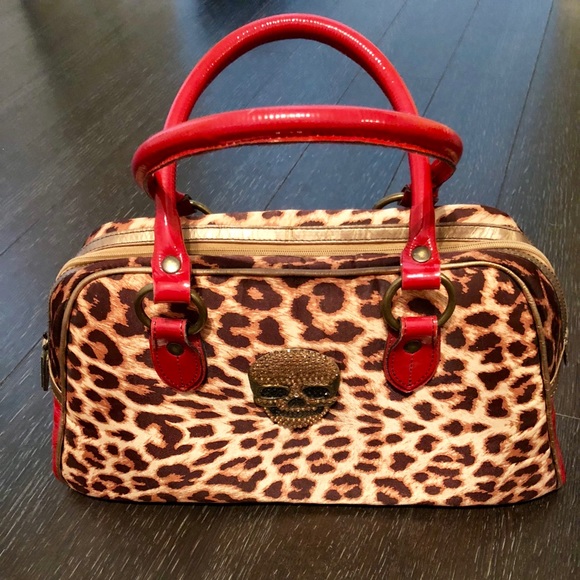 Bridget Shuster Handbag with Swarovski Skull - Picture 1 of 8